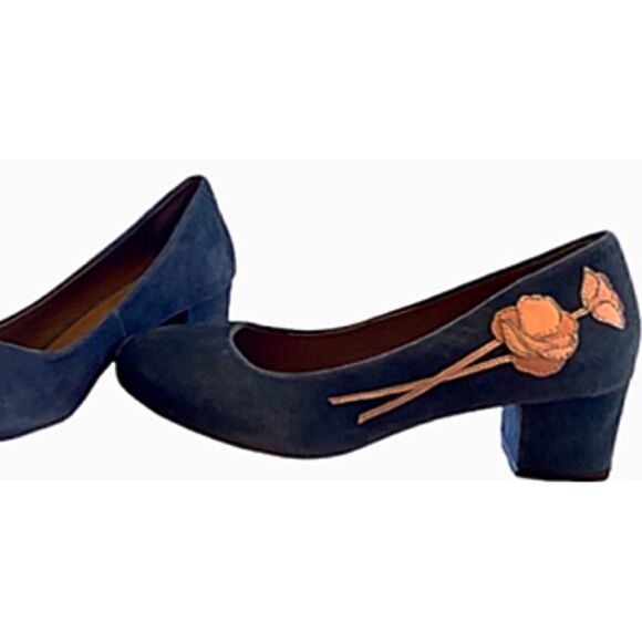 Anthropologie Jasper & Jeera Suede and Leather Pumps 40 - Picture 2 of 10